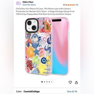 Colorful Patterned iPhone 15 Case